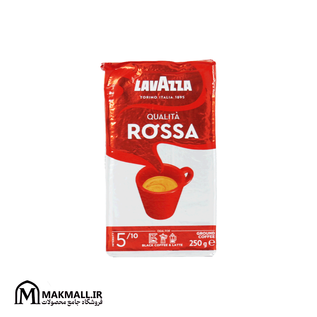قهوه لاوازا روسا 250 گرمی پودر قهوه ترکیبی | Lavazza Qualità Rossa Ground Coffee 250g Medium Roast