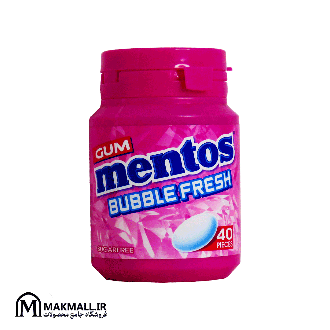 آدامس منتوس بابل فرش بدون شکر 40 عددی | Mentos Bubble Fresh Sugarfree Gum 40 Pieces