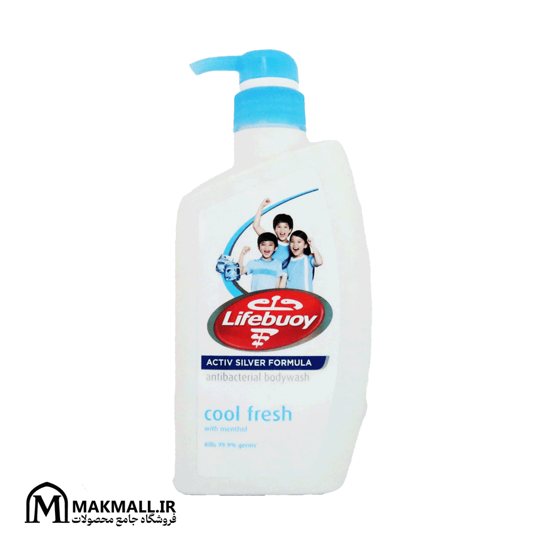 شامپو بدن لایفبوی آنتیباکتریال فرش منتول 500ml - Lifebuoy Active Silver Cool Fresh Body Wash
