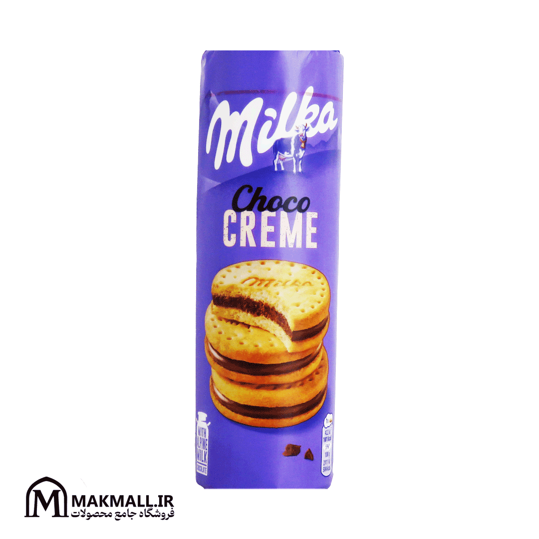 بیسکوییت میلکا چوکو کریم 260 گرم | Milka Choco Creme Alpine Milk