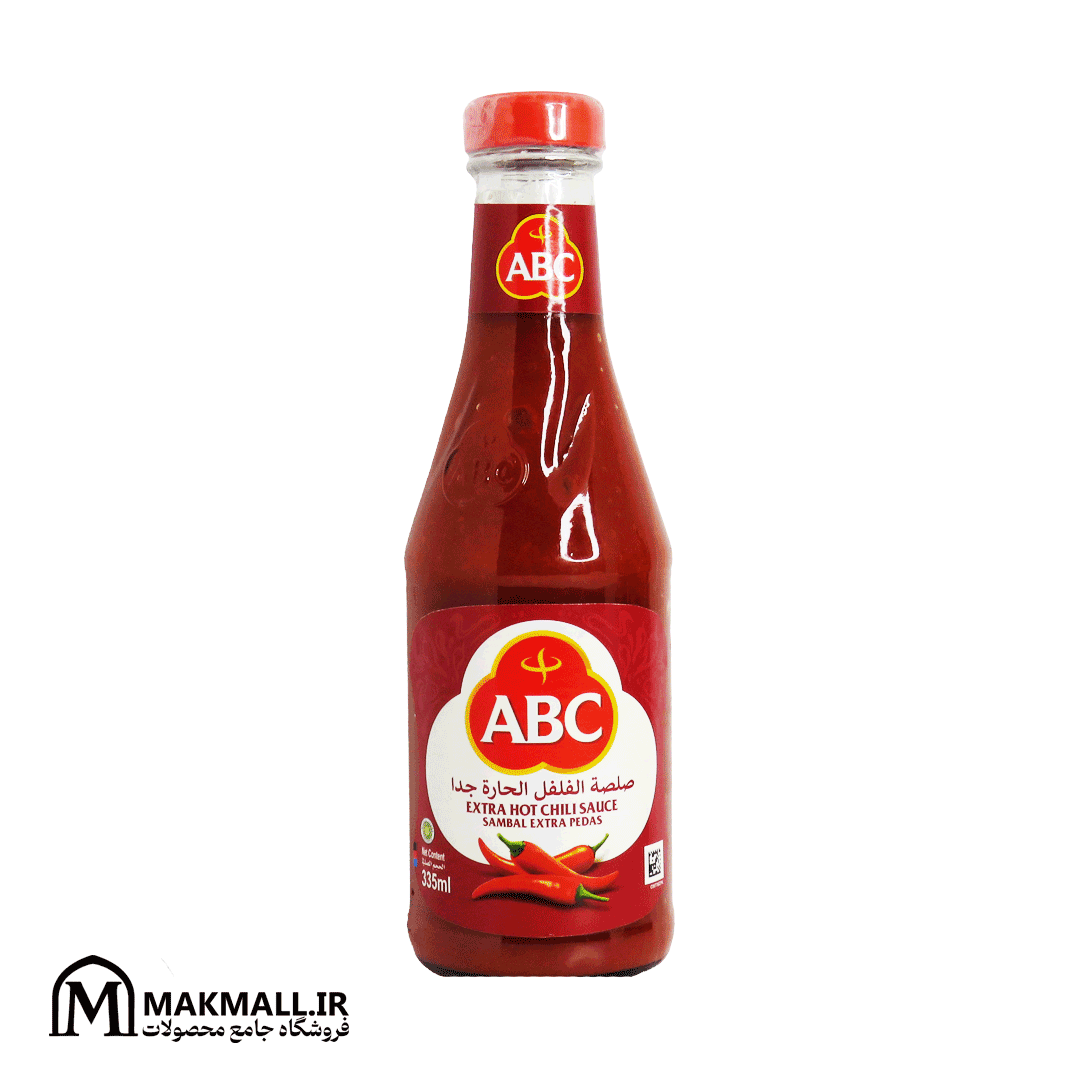 سس فلفل قرمز خیلی تند ای‌بی‌سی 335 میلی لیتر | ABC Extra Hot Chilli Sauce Sambal Extra Pedas