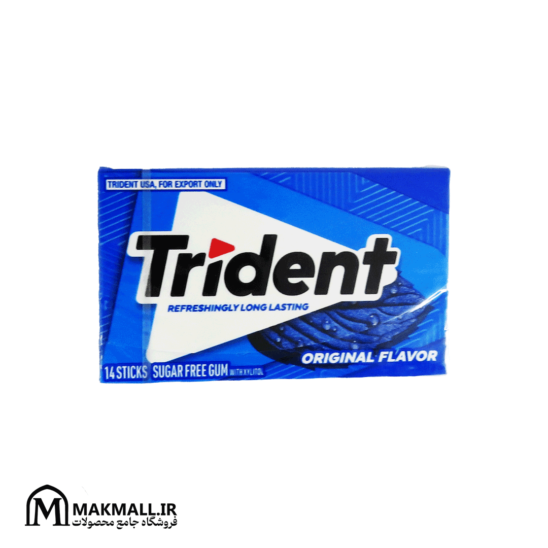 آدامس تریدنت اورجینال بدون قند 14 عددی | Trident Original Flavor Sugar Free Gum 14 Sticks