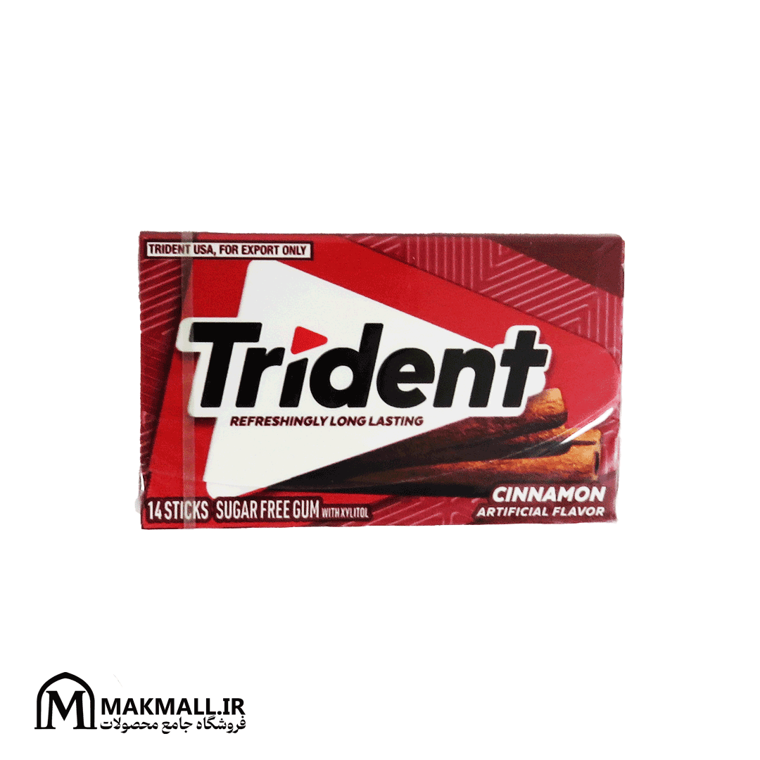 آدامس تریدنت دارچینی بدون قند 14 عددی | Trident Cinnamon Sugar Free Gum 14 Sticks