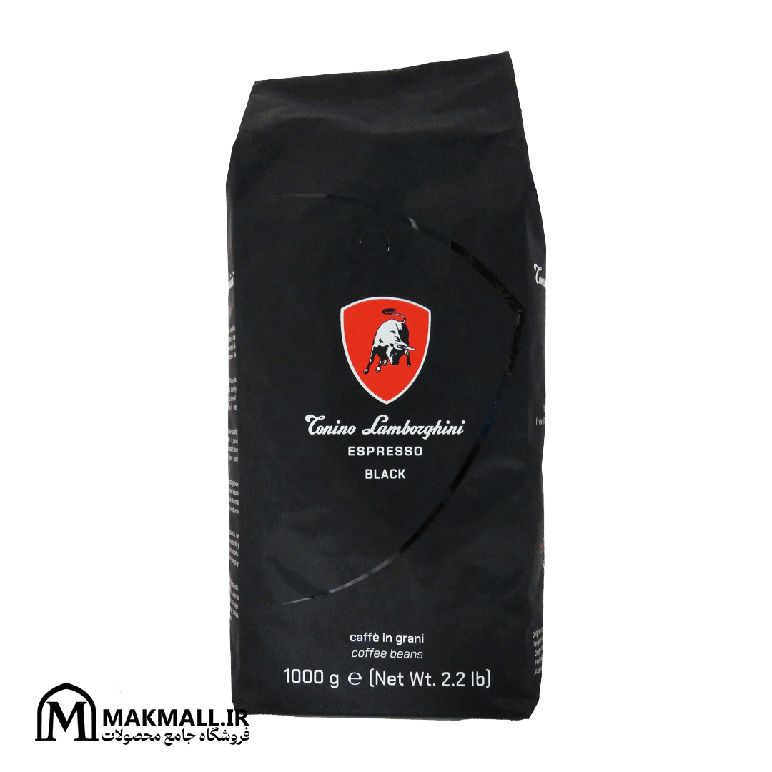 قهوه اسپرسو تونینو لامبورگینی مشکی | Tonino Lamborghini Black Espresso Beans 1KG
