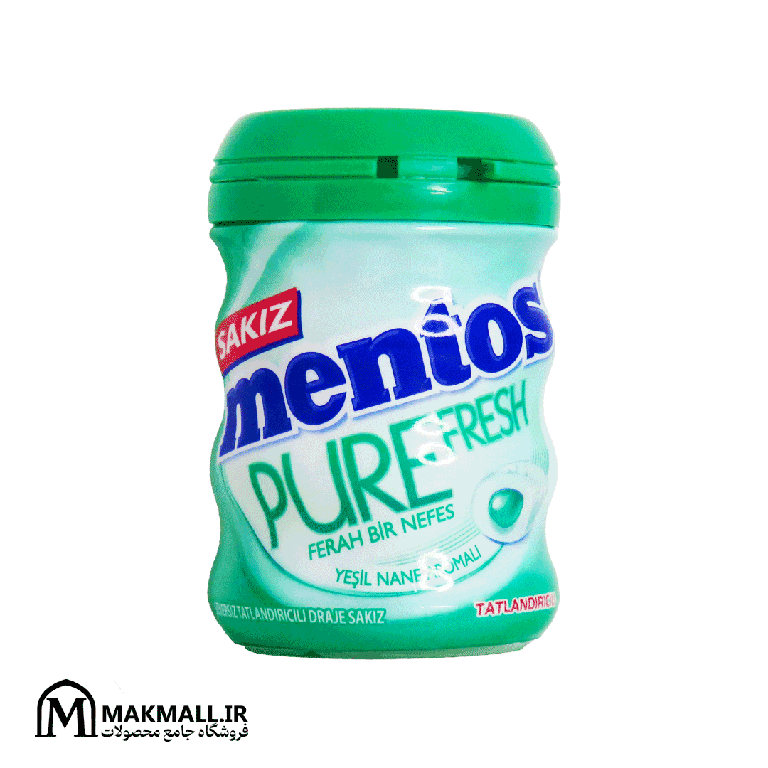 آدامس منتوس پیور فرش نعنا 60 گرمی | Mentos Pure Fresh Gum 60g