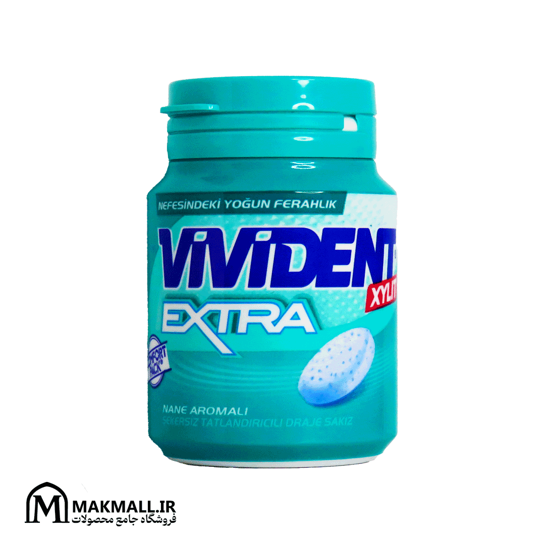 آدامس ویویدنت اکسترا نعنایی 66 گرمی | Vivident Extra Mint Gum 66g