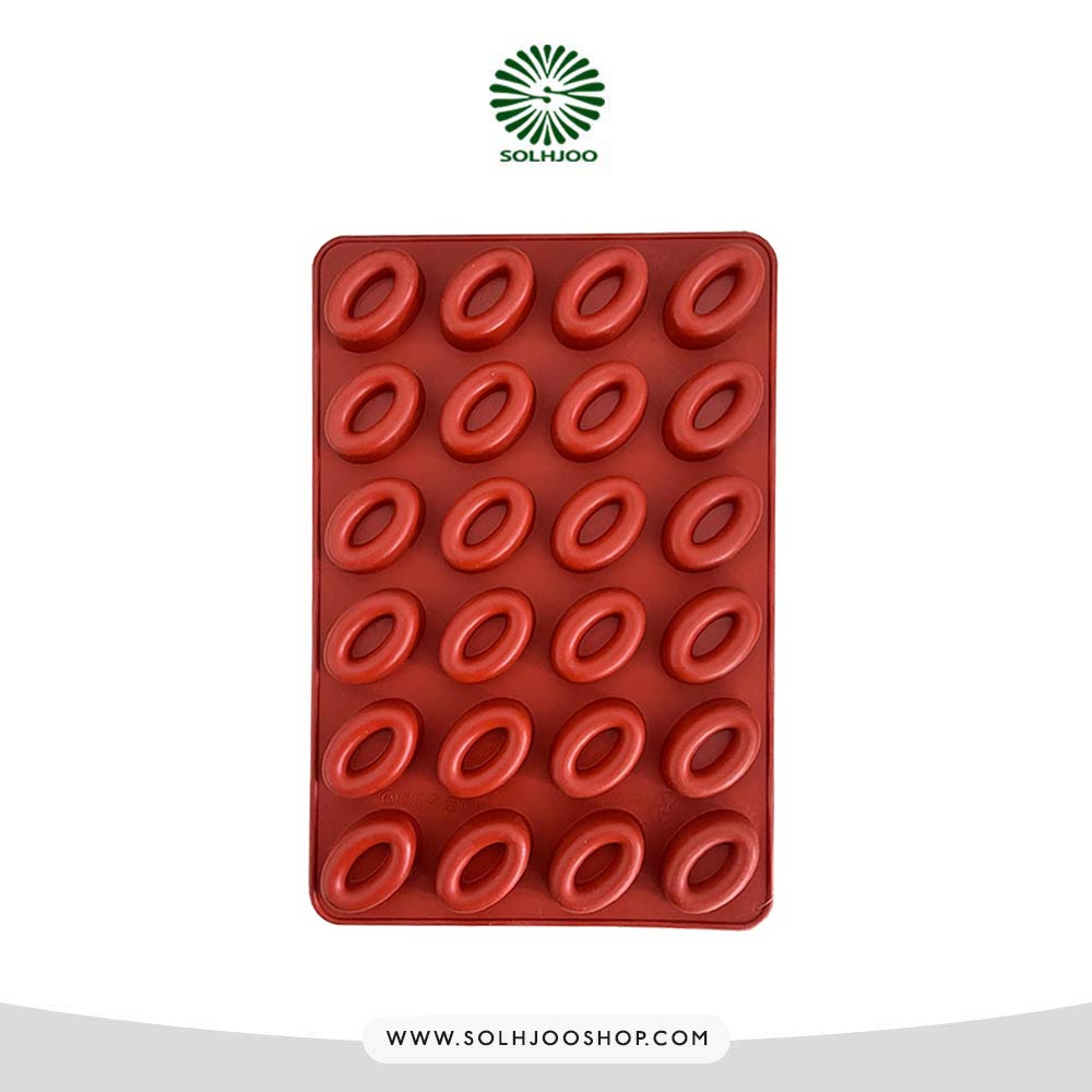 قالب سیلیکونی ساوارین 24 خانه بیضی