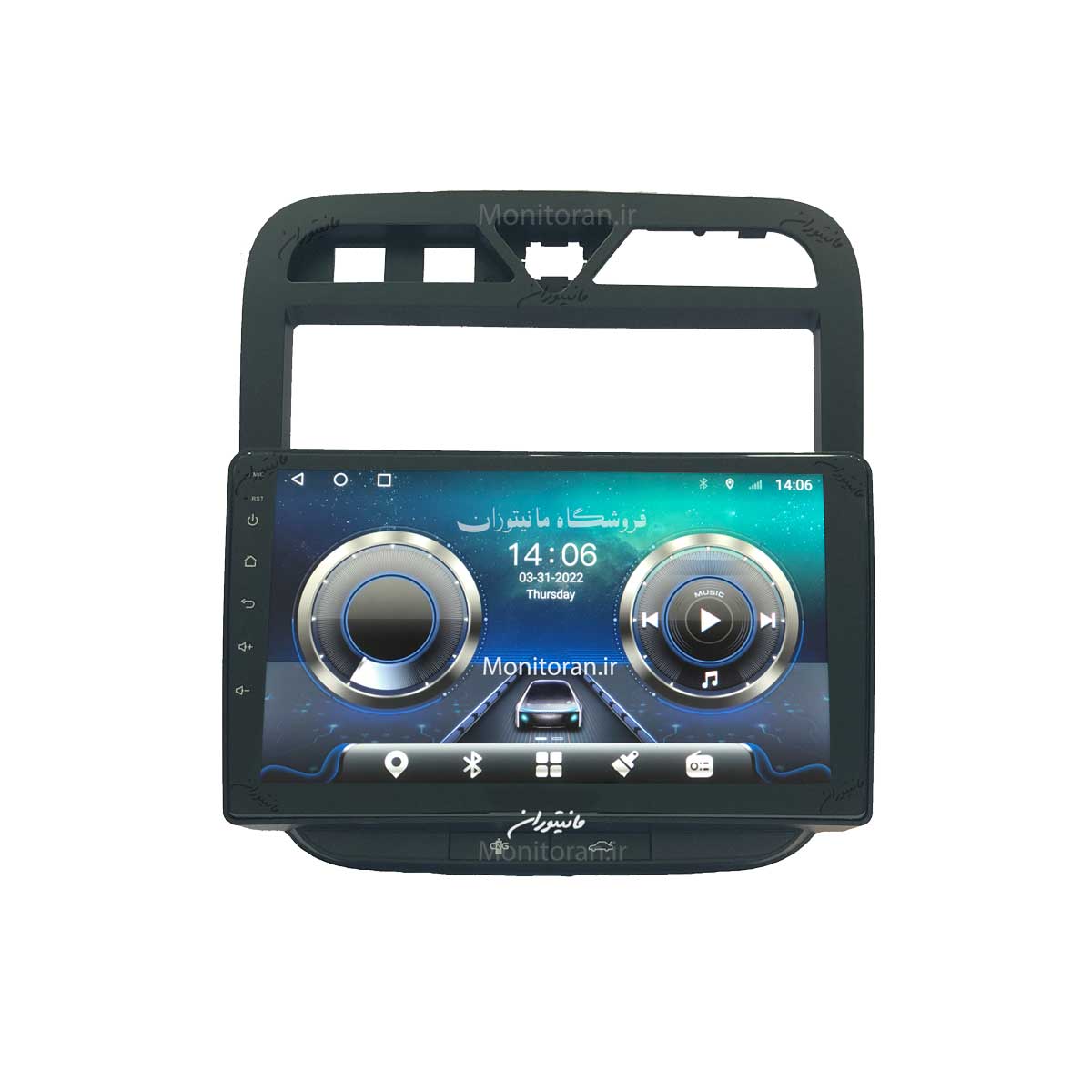 مانیتور 9 اینچ اندروید سمند LX برند FLY DYT مدل TS855 سیمکارت خور