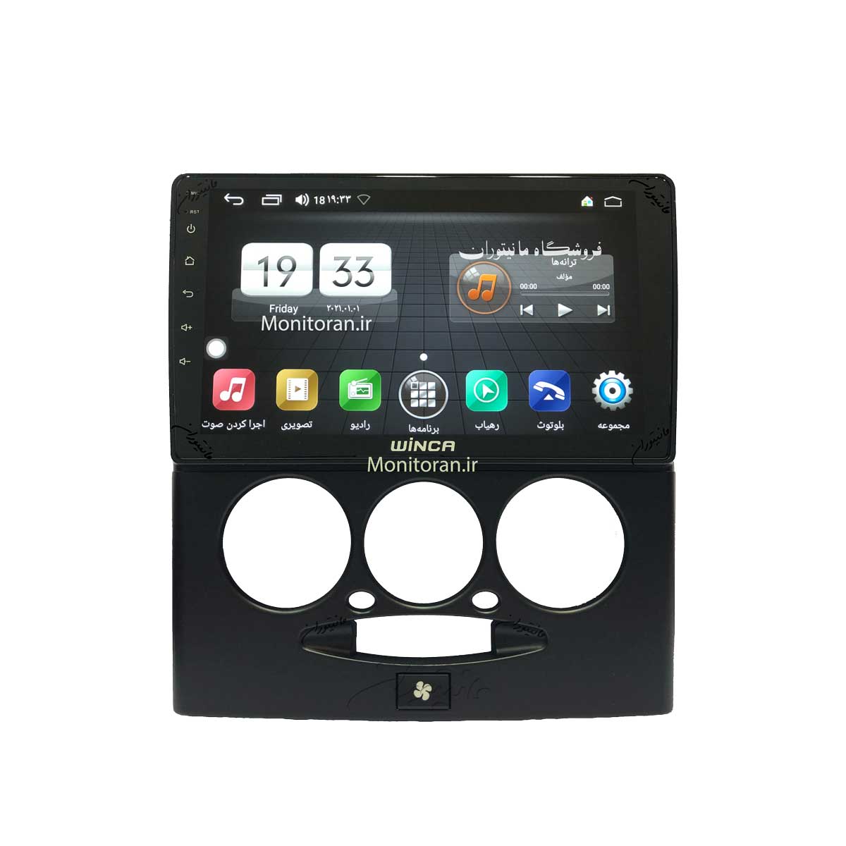 مانیتور 9 اینچ اندروید پراید131|132|141 برند وینکا سری RL855 رم 2 گیگ