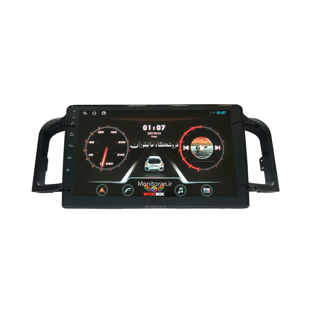 مانیتور 9 اینچ اندروید لیفان 620 برند RockBox مدل 9001 رم 1 گیگ