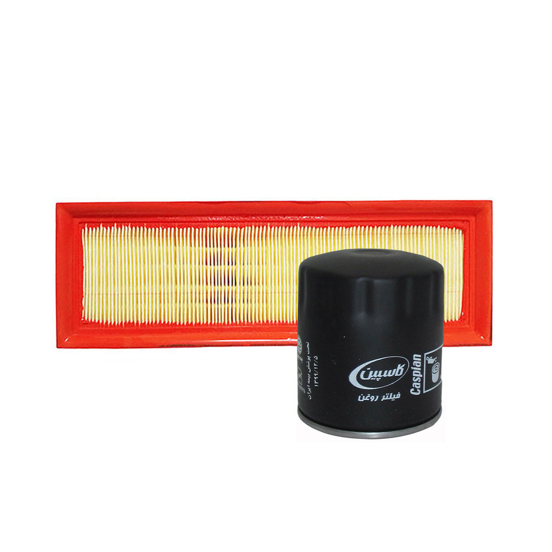 فیلتر هوا خودرو کاسپین مدل 3137 مناسب برای سمند به همراه فیلتر روغن
