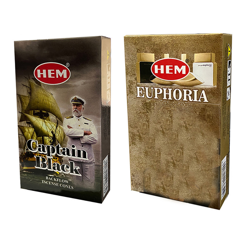 عود هم مدل آبشاری رایحه کاپیتان بلک و ایفوریا دو بسته 10 عددی