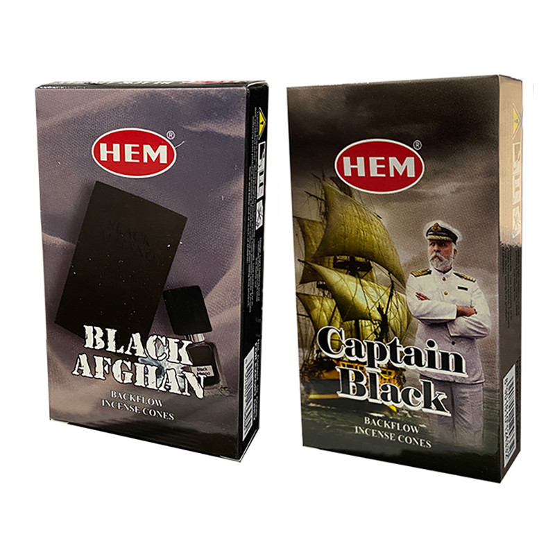 عود هم مدل آبشاری رایحه بلک افغان و کاپیتان بلک دو بسته 10 عددی