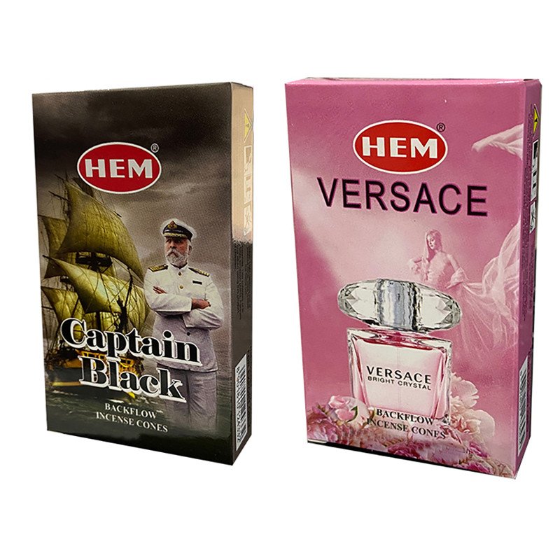 عود هم مدل آبشاری رایحه کاپیتان بلک و ورساچ دو بسته 10 عددی