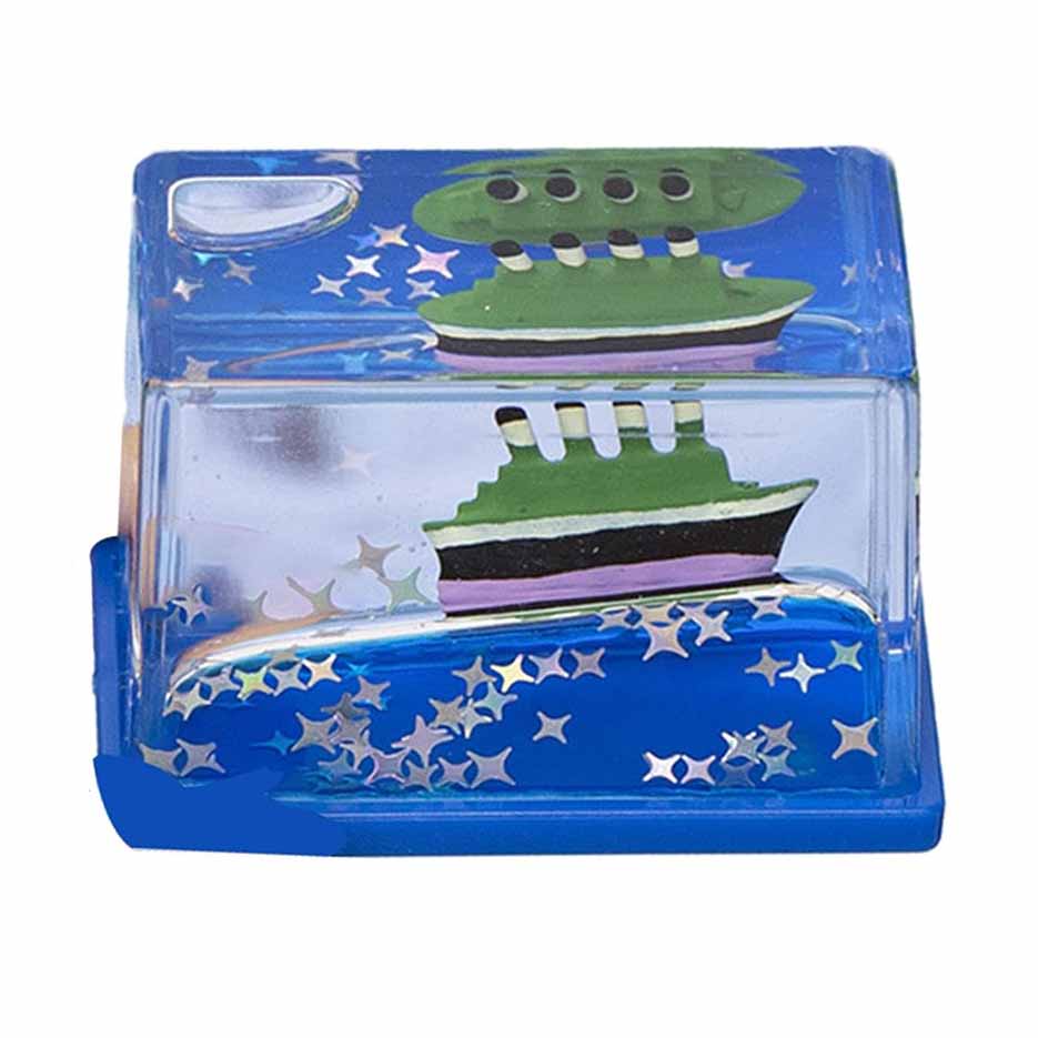 کشتی غرق نشو آکواریوم معلق مدل مکعب دریایی اکلیل دار - طرح کشتی تایتانیک سبز