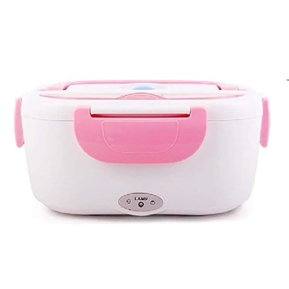 لانچ باکس و ظرف غذا استیل برقی با کابل برق خانگی 1200 میل - صورتی