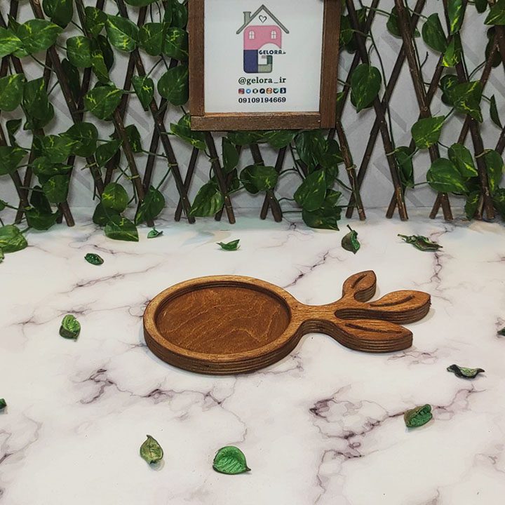 زیرلیوانی چوبی - گرد برگ