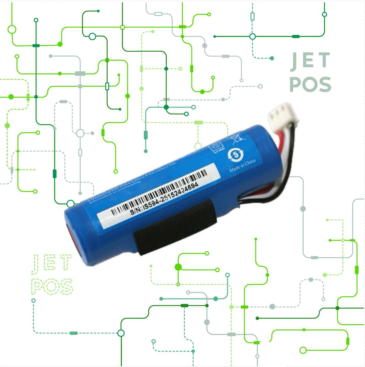 باتری لیتیوم ظرفیت 2600 میلی آمپر ساعت مناسب برای دستگاه کارتخوان نیولند ME31