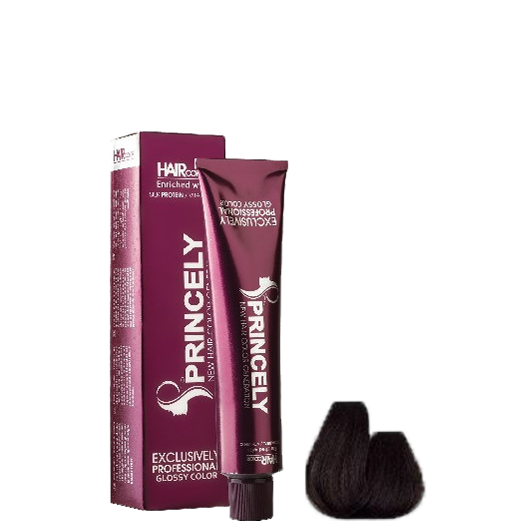 رنگ مو پرنسلی شماره 3.0 قهوه ای تیره حجم 120 میلی لیتر