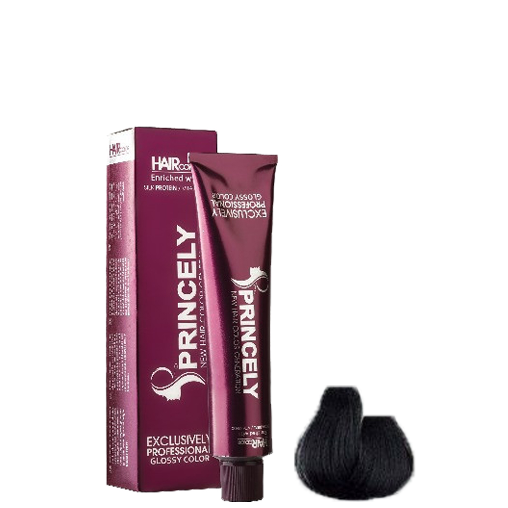 رنگ مو پرنسلی شماره 4.1 قهوه ای خاکستری متوسط حجم 120 میلی لیتر