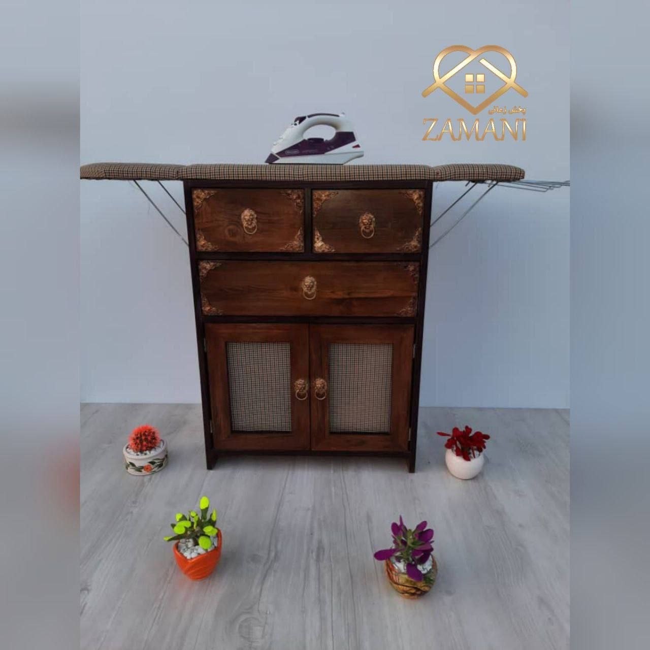 میز اتو جا چرخ خیاطی دار مدل پرنسس 1