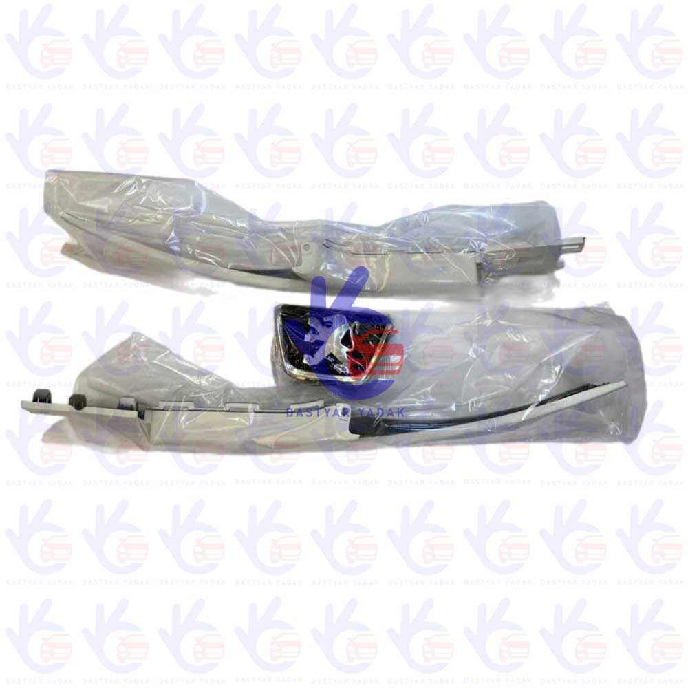 جلو پنجره همراه با آرم پژو  206 سفید    MCS