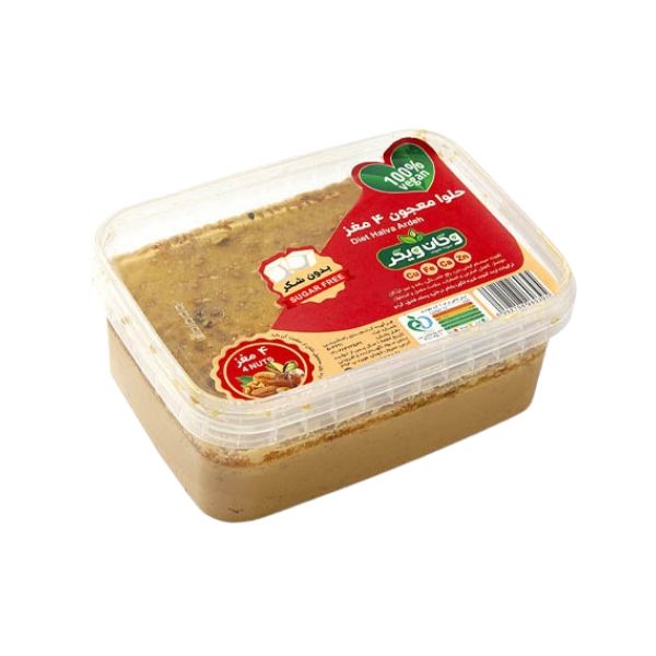 حلوا ارده رژیمی 4 مغز بدون شکر وگان ویگر