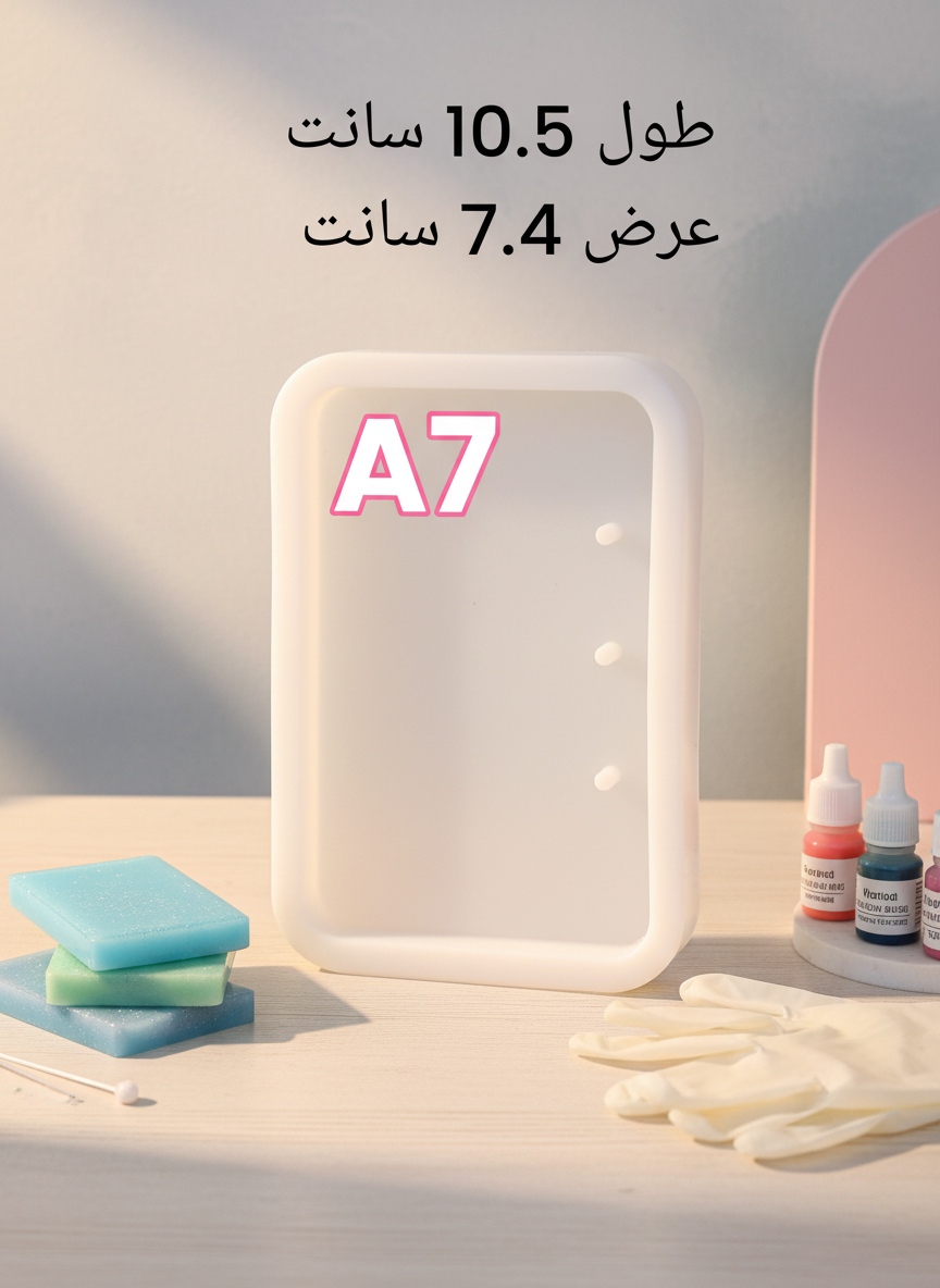 قالب سیلیکونی مدل دفترچه ویژه رزین اپوکسی A7