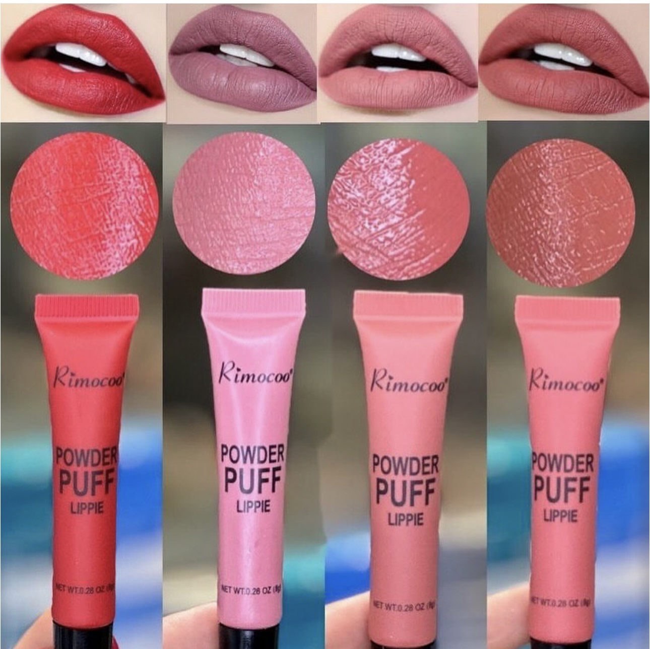 رژلب کوشنی پد دار رمانتیک رین