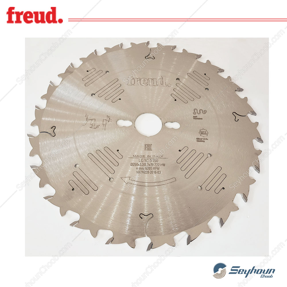 تیغ اره الماسه چوب بر قطر 25 سانتی متر 22 دندانه فرود کد LG1C 0100