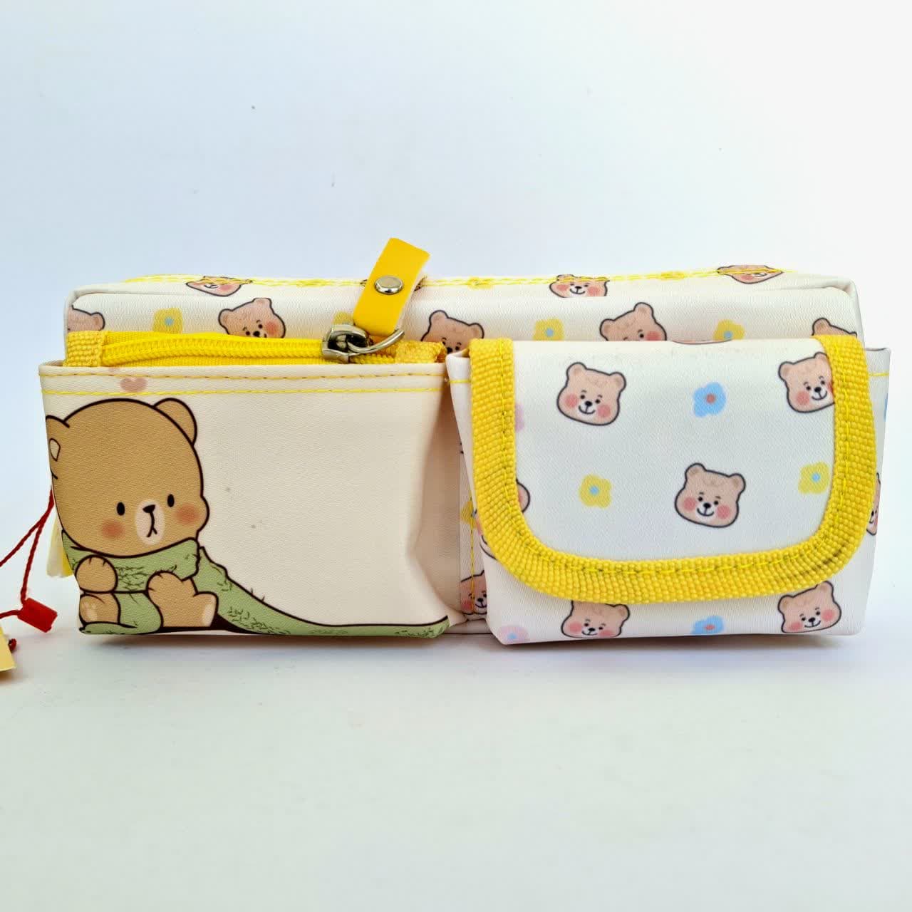 جامدادی سویل مدل 4 جیب طرح خرس تدی