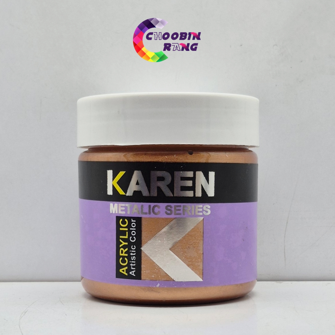 رنگ اکریلیک برنز صدفی 250 میل کارن