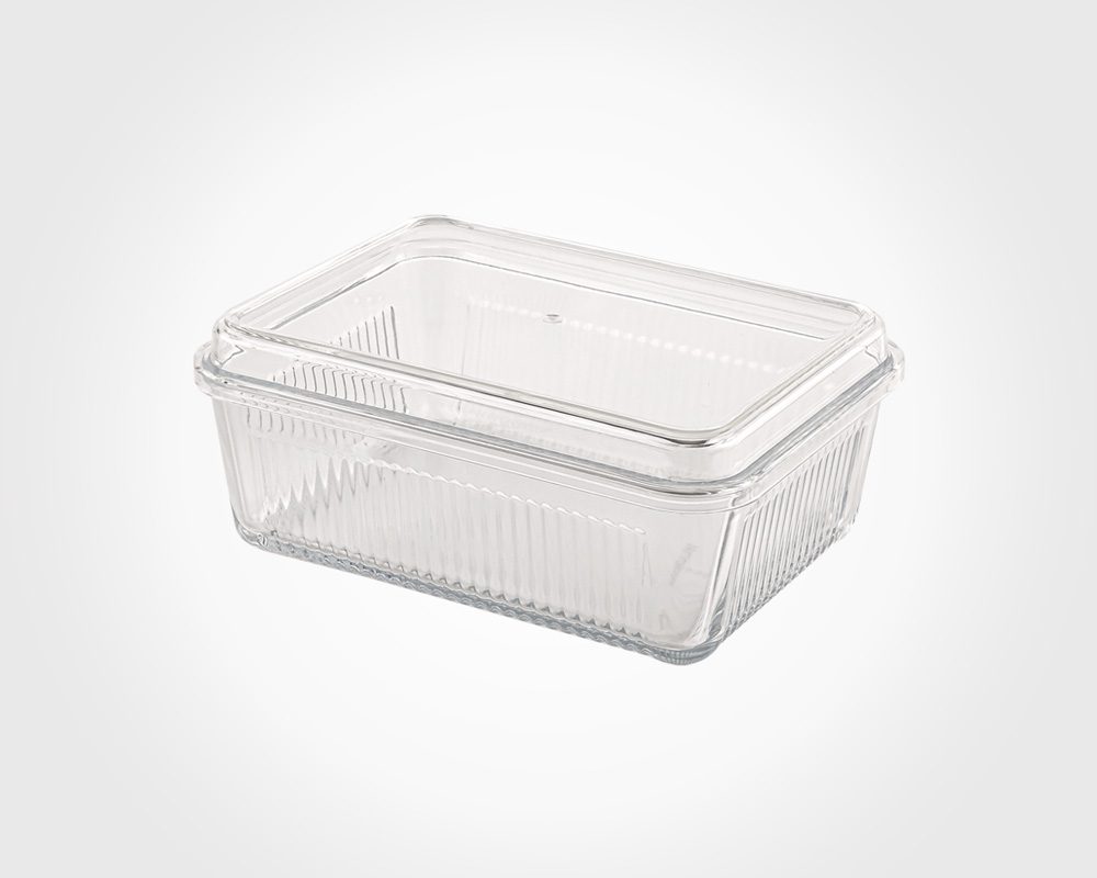 بیسکویت خوری مستطیل شیشه ای لیمون کد 226000