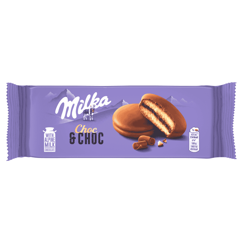 کیک شکلاتی میلکا مدل Choc & Choc حجم 150 گرم