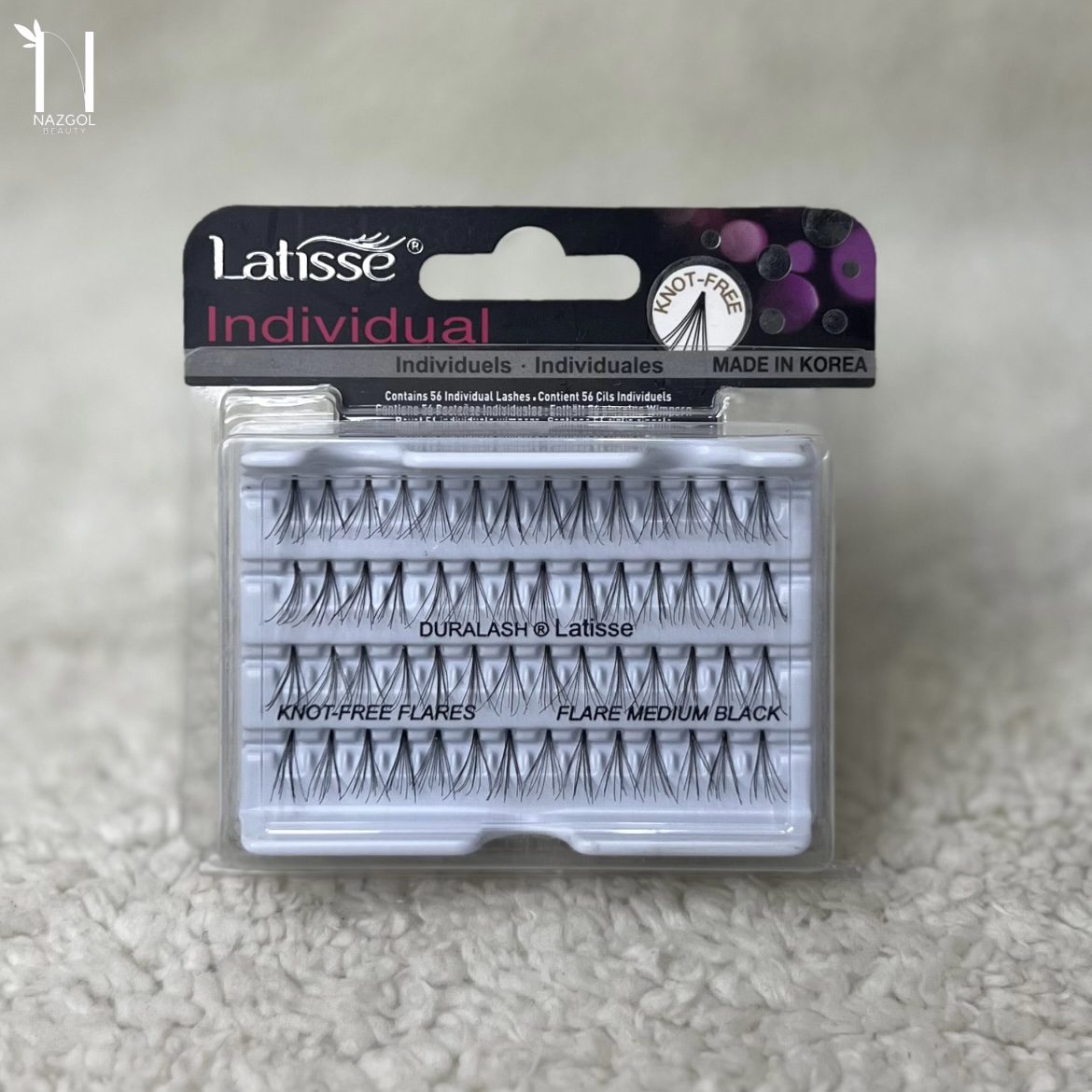 مژه مصنوعی تکی لاتیس Latisse ابریشمی سایز مدیوم  medium