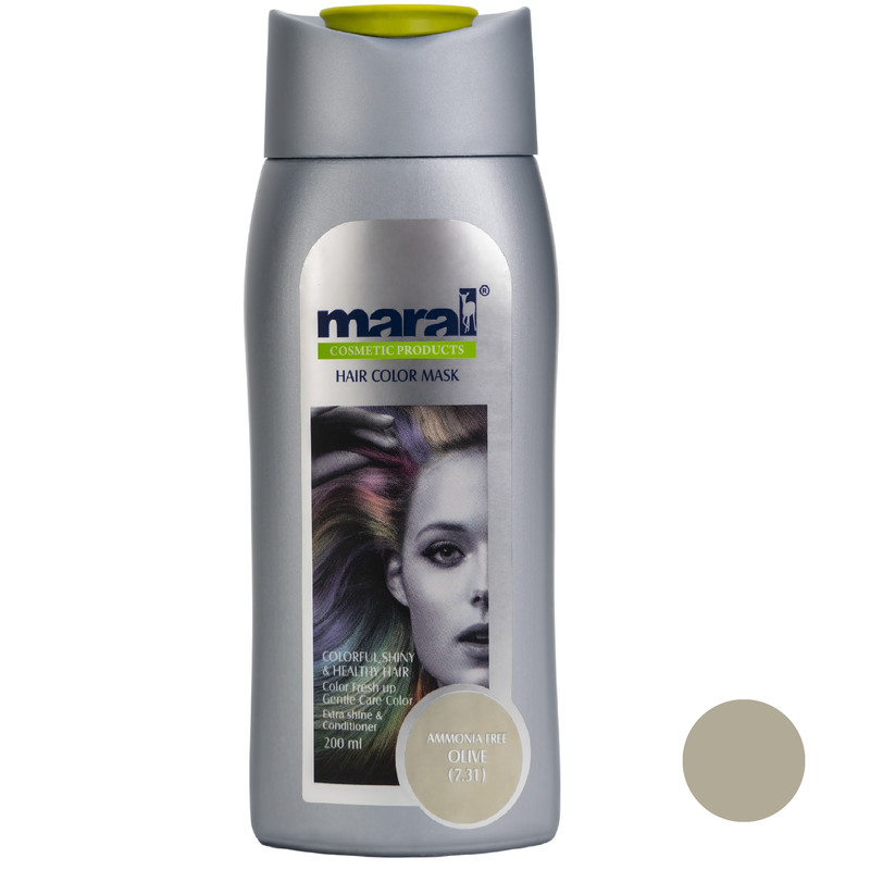 شامپو رنگساژ مارال شماره 7.31 حجم 200 میلی لیتر رنگ الیو --Archive__528692 --Archive__639843 --Archive__372421