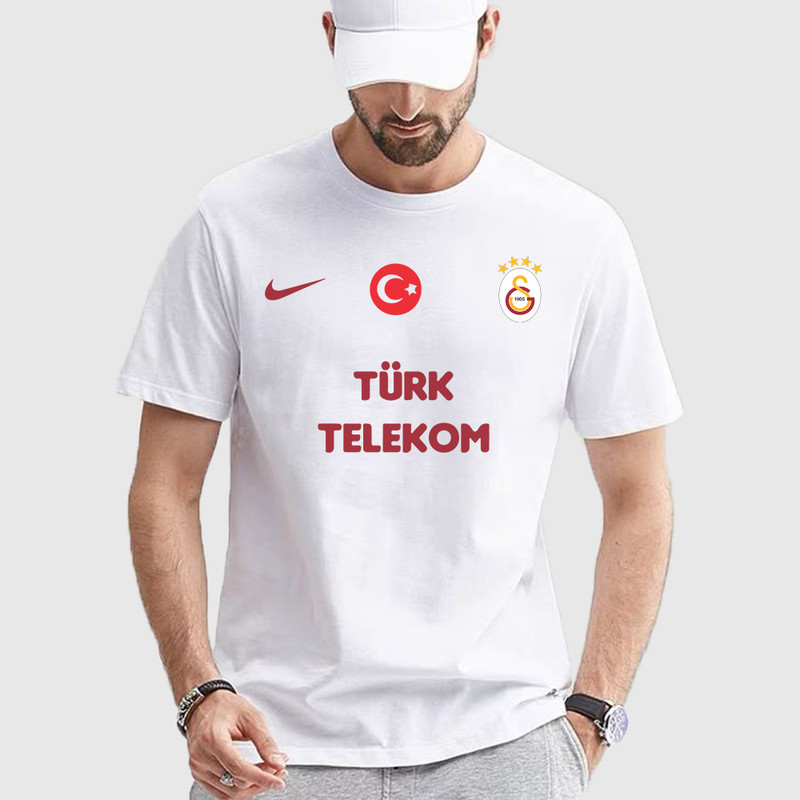 تی شرت آستین کوتاه مردانه مدل گالاتاسارای کد v012