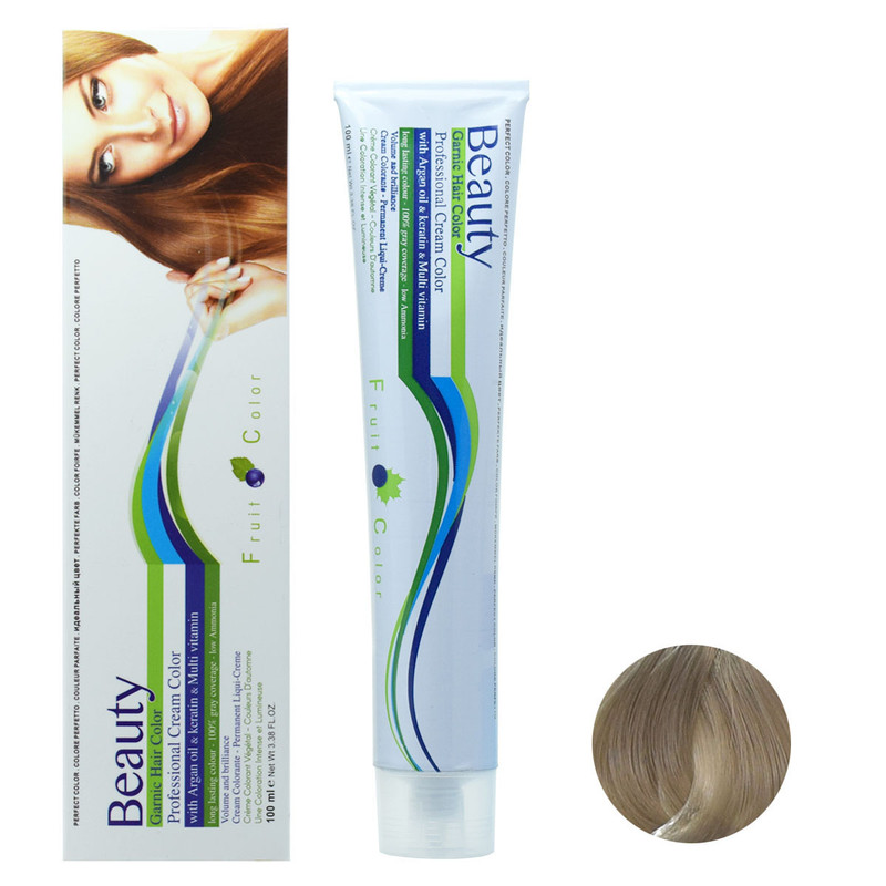 رنگ مو بیوتی شماره 912.1 حجم 100 میلی لیتر رنگ بلوند نقره ای روشن