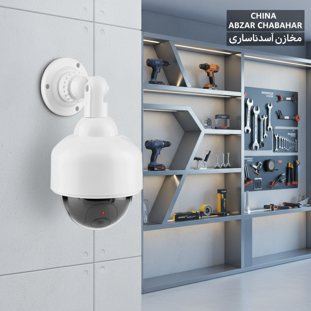 دوربین مداربسته ماکت دوربین مداربسته طرح چرخشی چراغدار