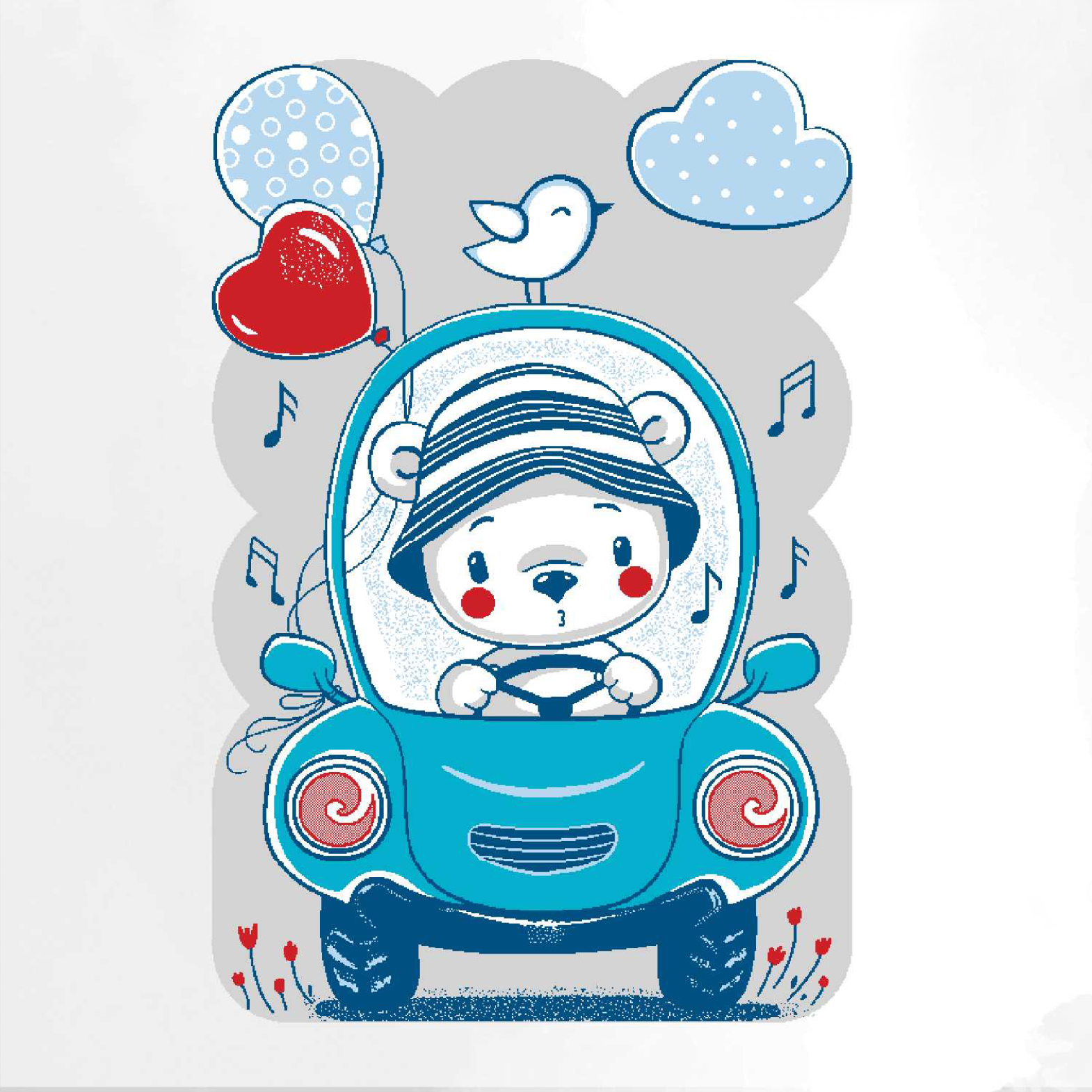 فرش فانتزی زرباف | طرح مسافر کوچولو