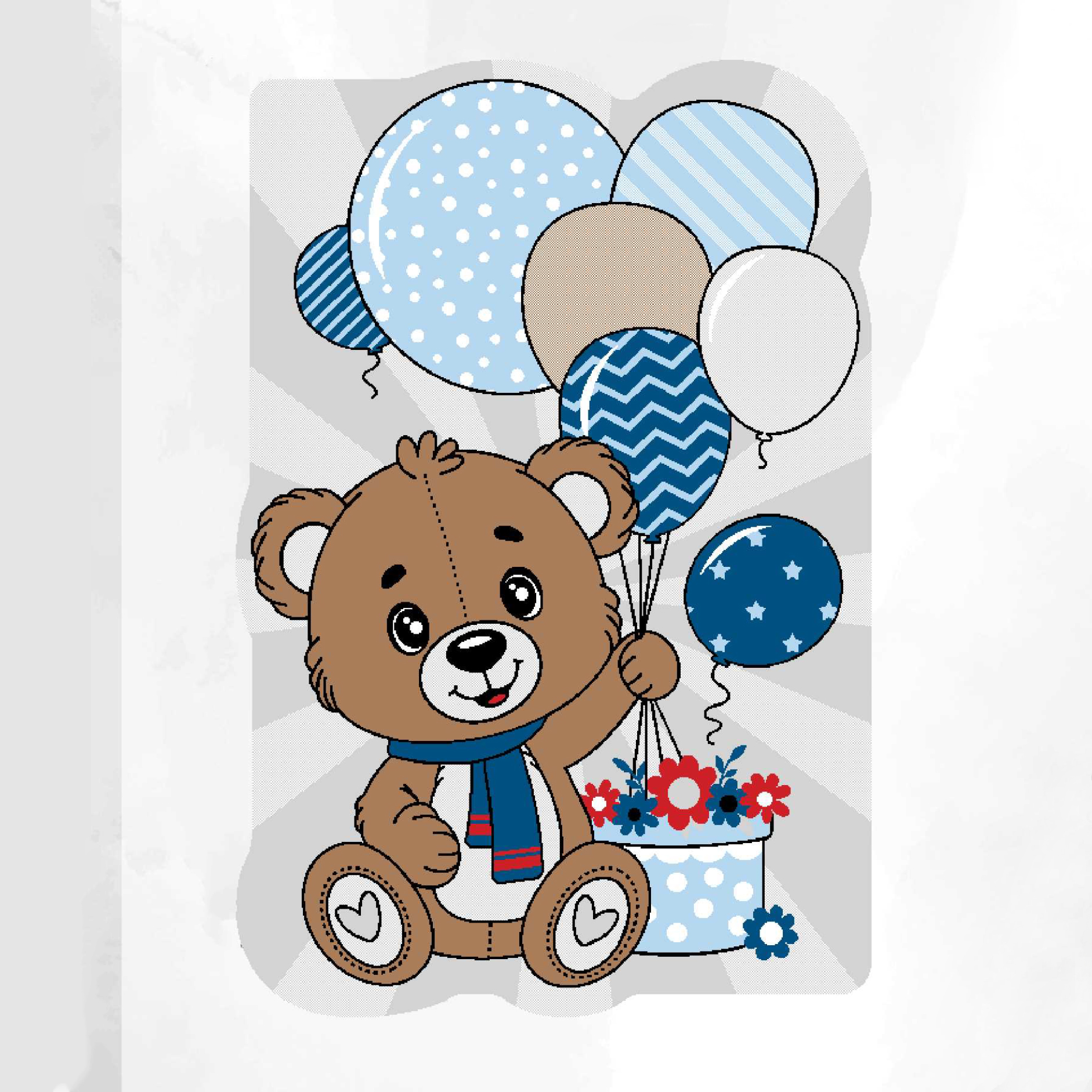 فرش فانتزی زرباف | طرح تدی