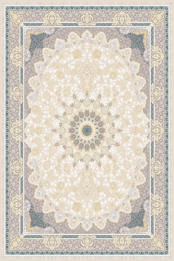 فرش خاطره طرح نائین | 1200 شانه | 2 رنگ