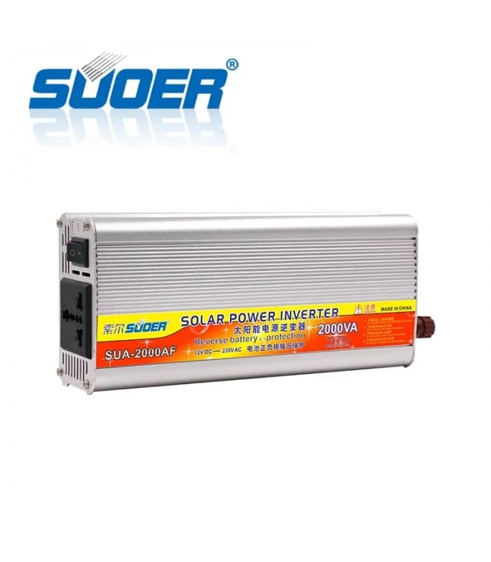 اینورتر 2000 وات خودرو SUOER مدل AF – مبدل 12 ولت به 220 ولت