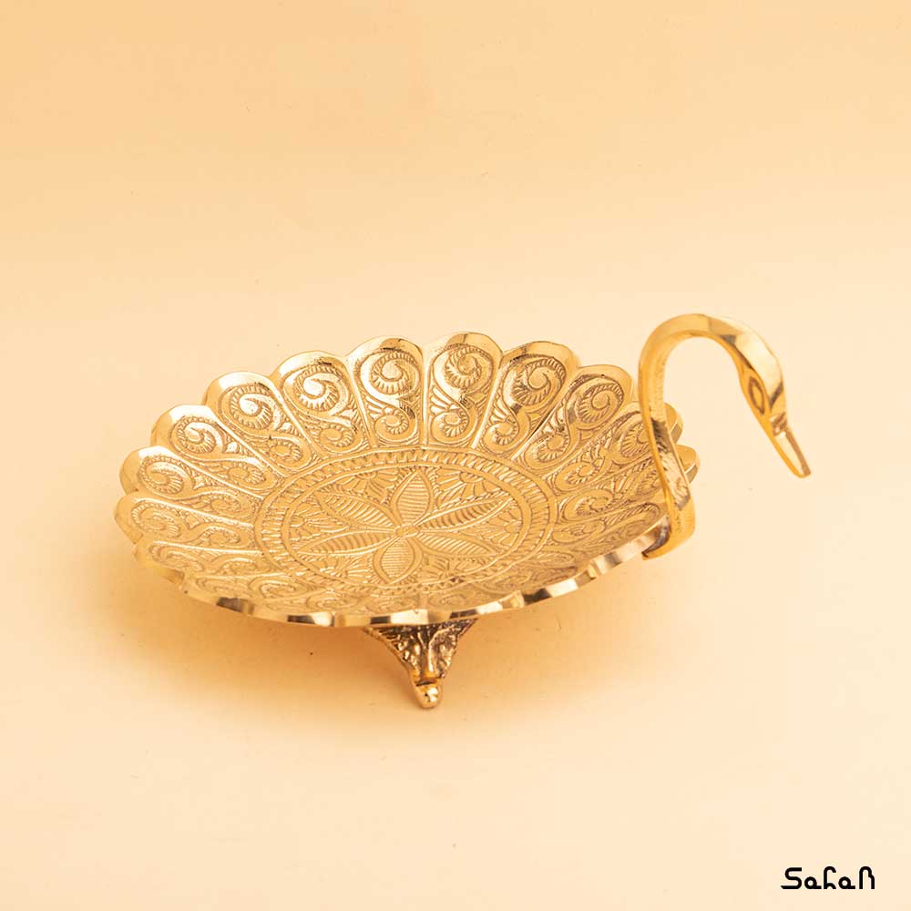 اردو خوری برنجی طلایی گل