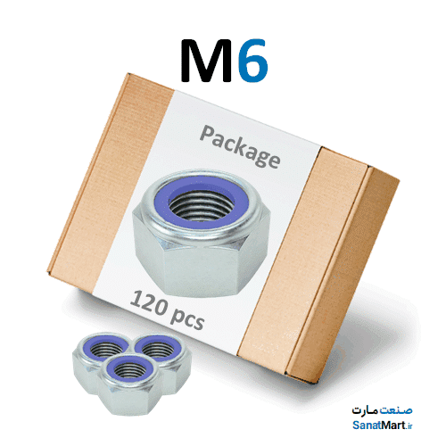 بسته مهره کاسه نمدی 6 (120 عددی)