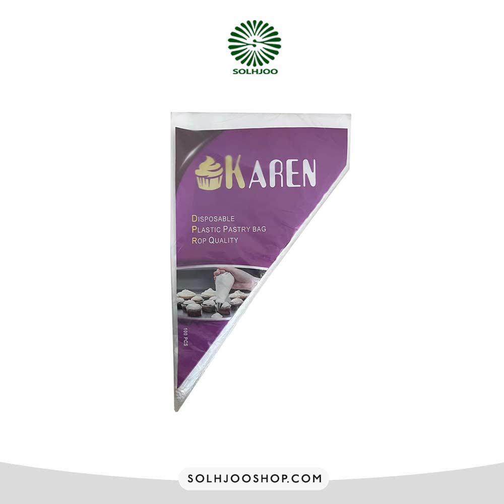 قیف خامه زن یکبار مصرف کارن مدل s40 بسته 100 عددی