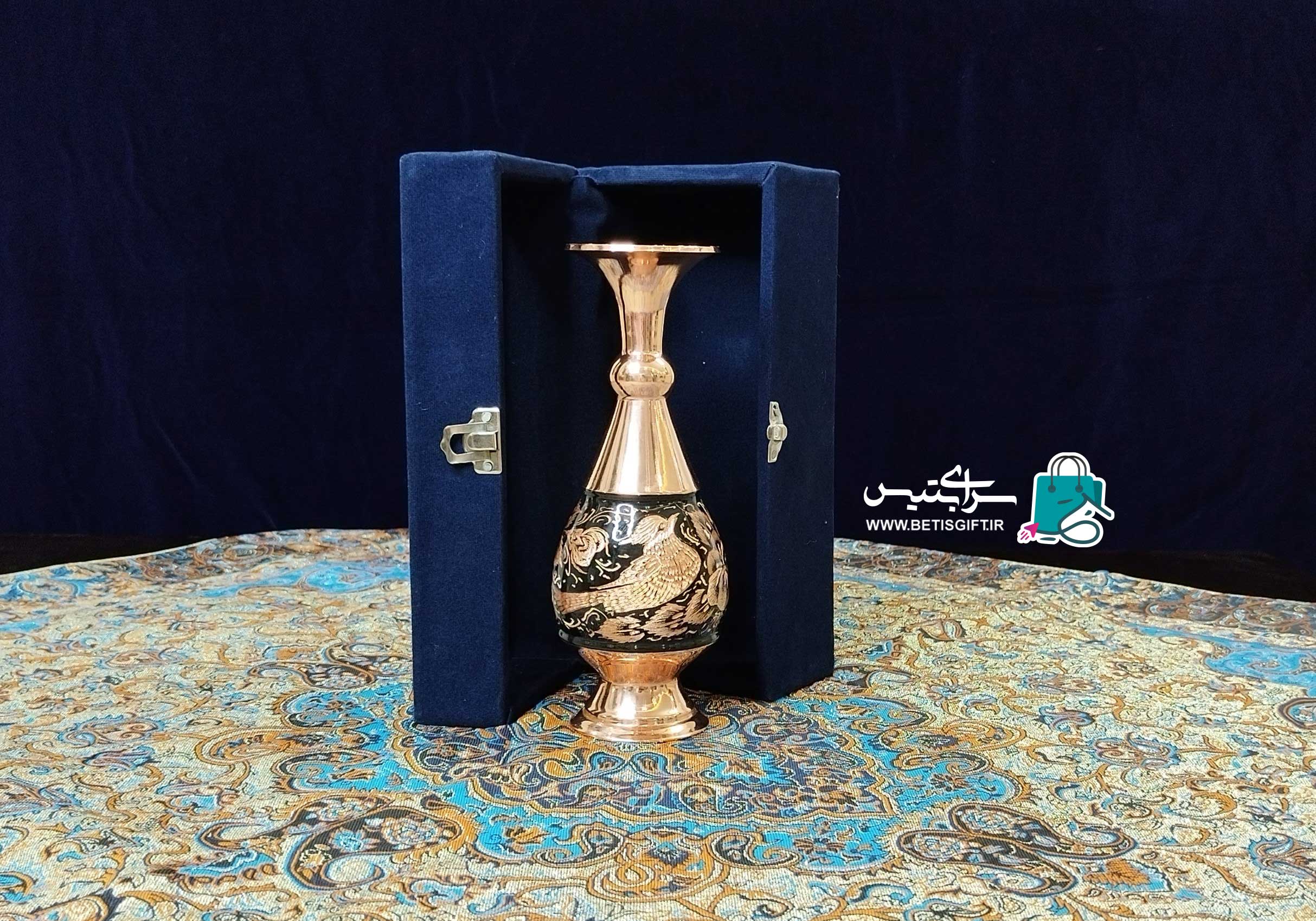 گلدان صراحی الماس تراش سایز 20 با جعبه جیر