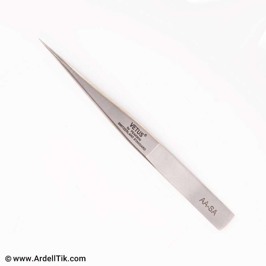 پنس سر صاف نوک تیز جدا سازکاشت مژه تمام استیلVETUOS