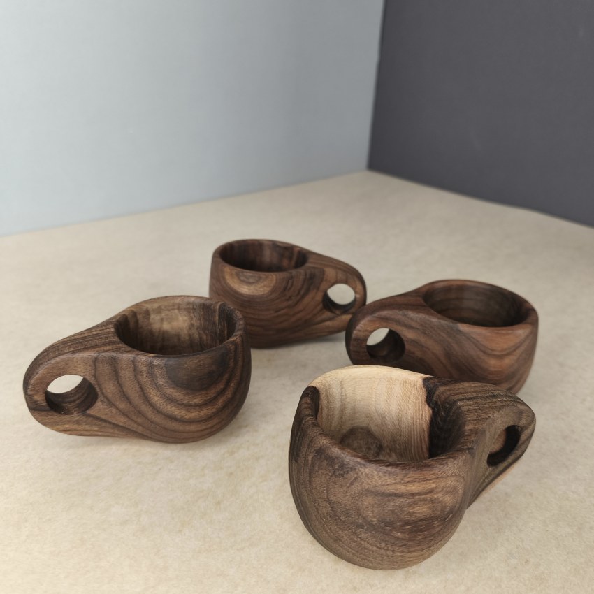 شات چوبی قهوه گردو کد 324