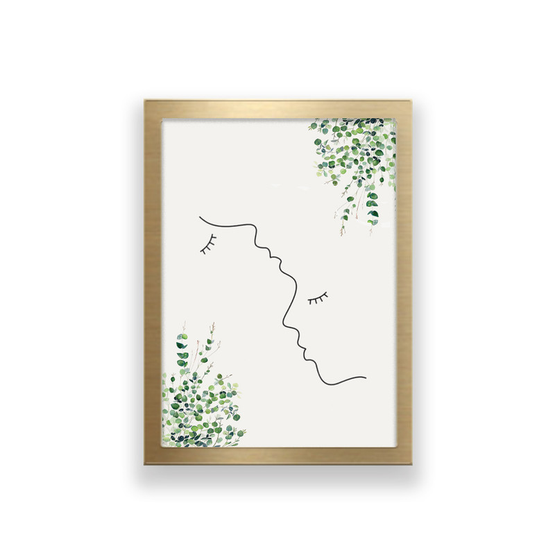 تابلو مدل مینیمال لاین آرت طرح عاشقانه